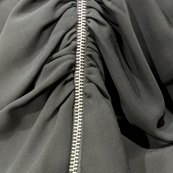 NY&Co Side Zipper Shirred Dress - Picture 9 of 10